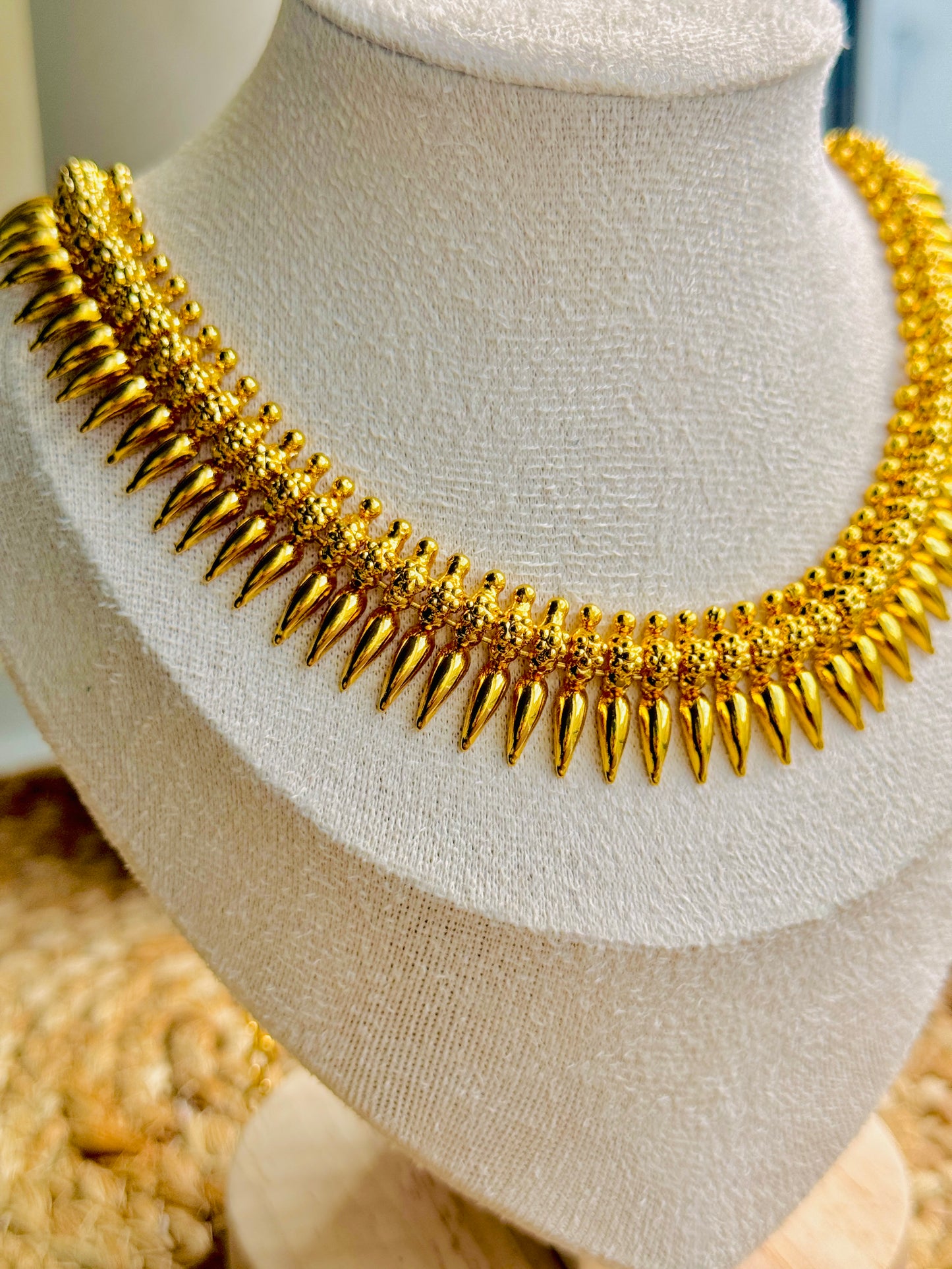 Mullamottu Maala | Traditional Kerala Gold-Plated Necklace