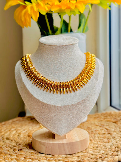 Mullamottu Maala | Traditional Kerala Gold-Plated Necklace