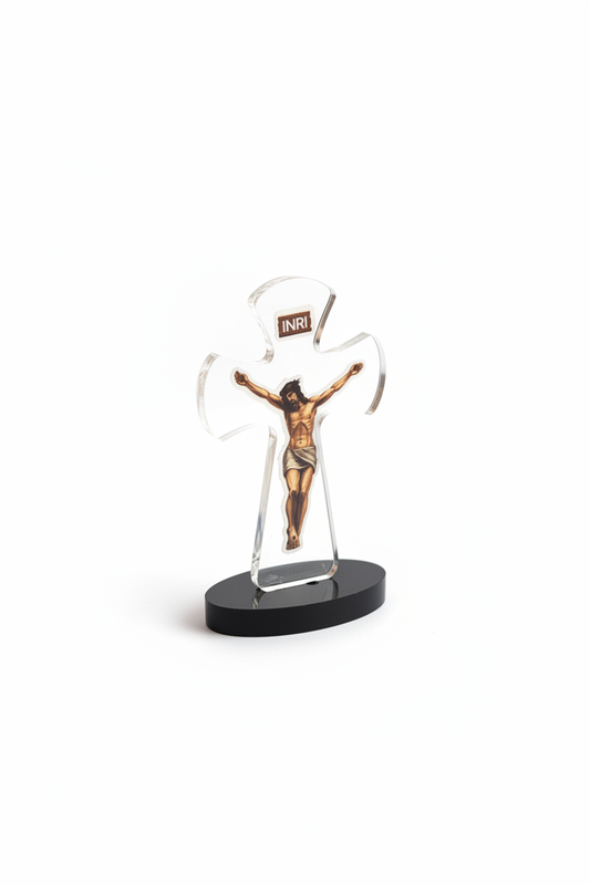 Acrylic Jesus Crucifix - Angled