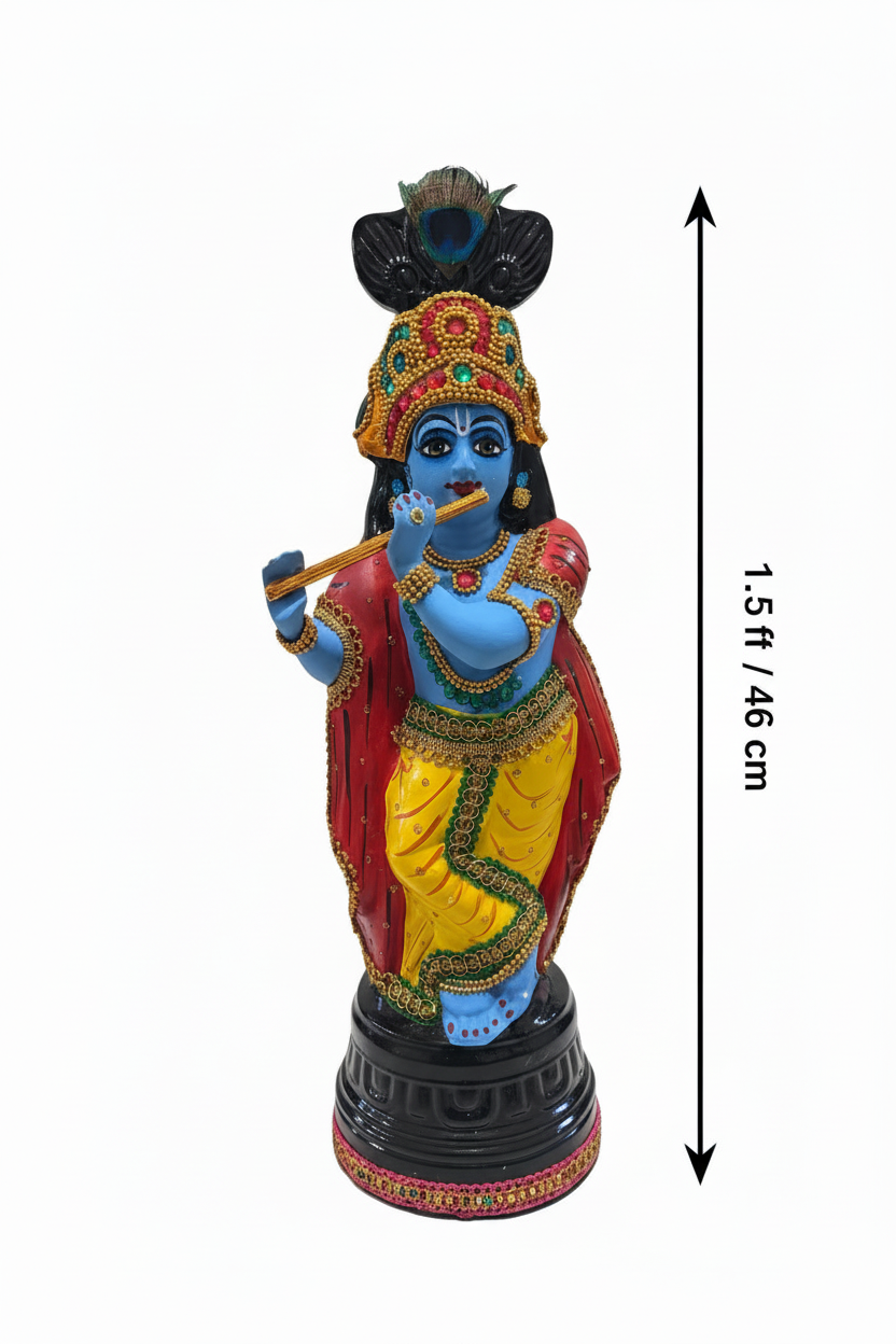 Blue Krishna 1.5ft with Measurement