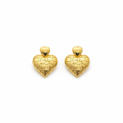 Clean White - Heart Earrings