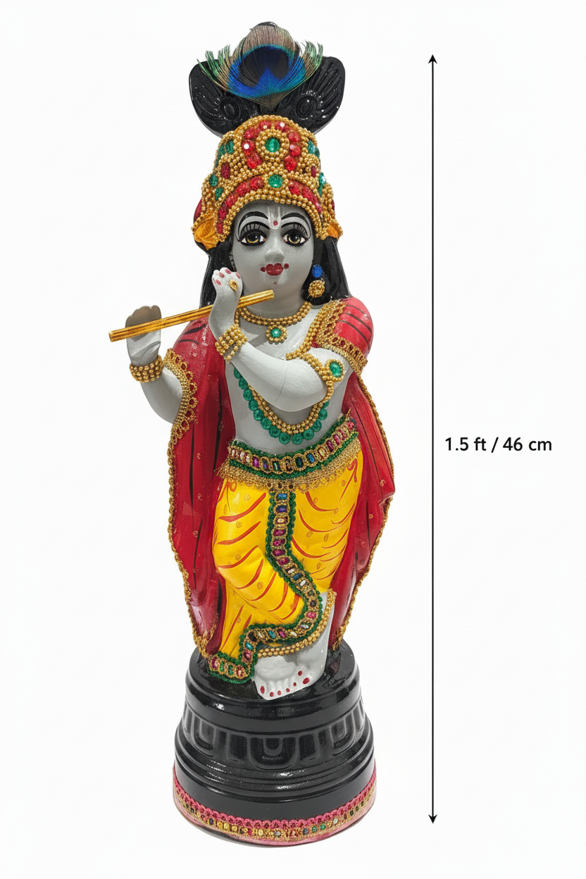 Fair Krishna 1.5ft with Measurement