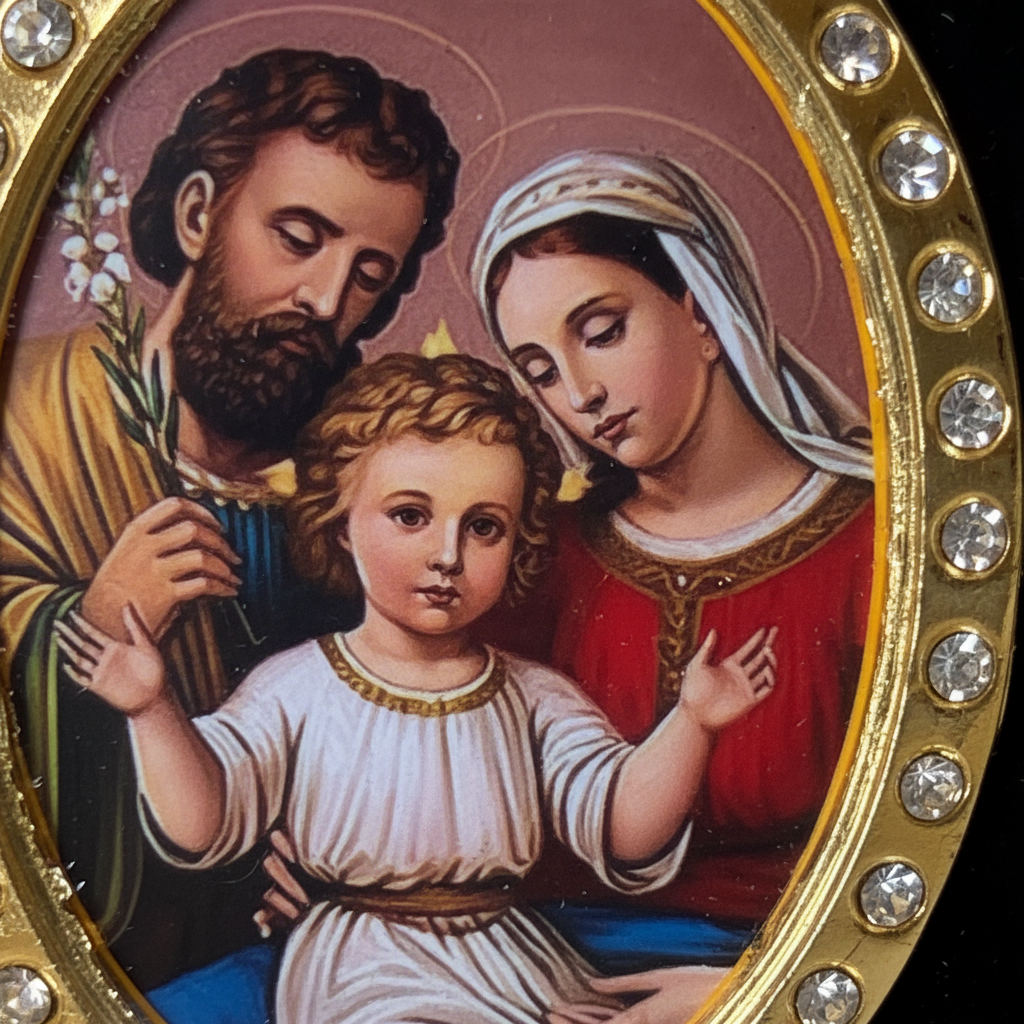 Holy Family Icon - Image Close-up