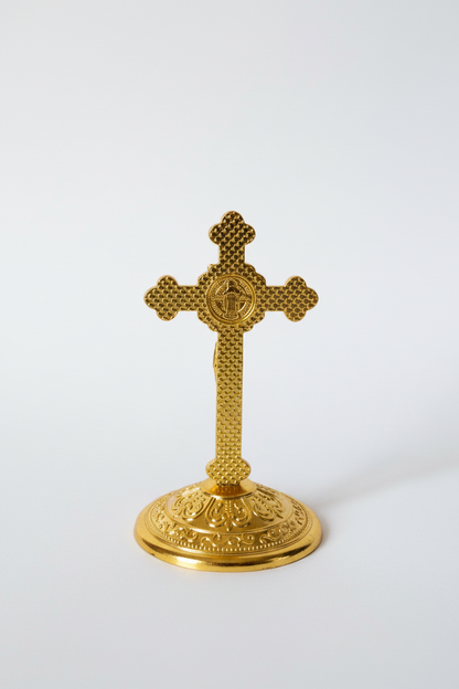Red Enamel Crucifix - Back View
