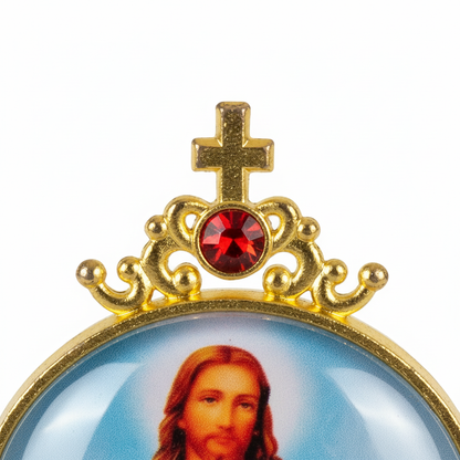 Sacred Heart Jesus Icon - Crown Close-up Clean