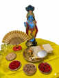 Vishu Kani Set — 12 Piece Traditional Kerala Set (Krishna Not Included)